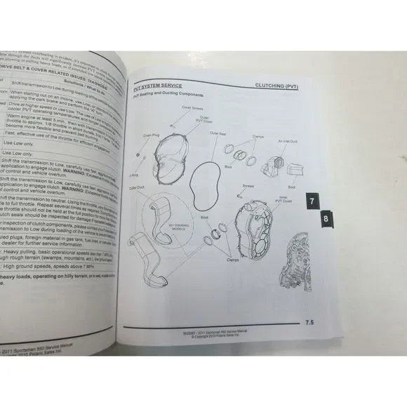 2011 Polaris Sportsman 850 XP EPS X2 TOURING Service Shop Repair Manual NEW